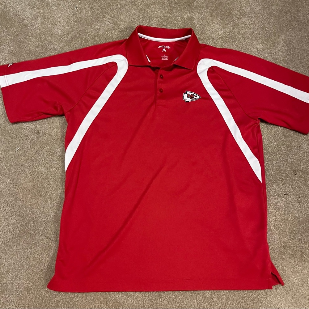 NWOT Antigua Large Chiefs Red Polo